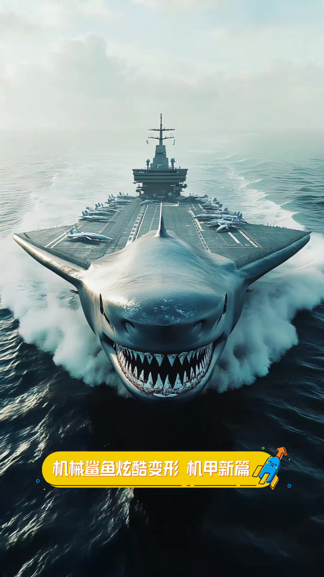 机械鲨鱼炫酷变形,机甲新篇