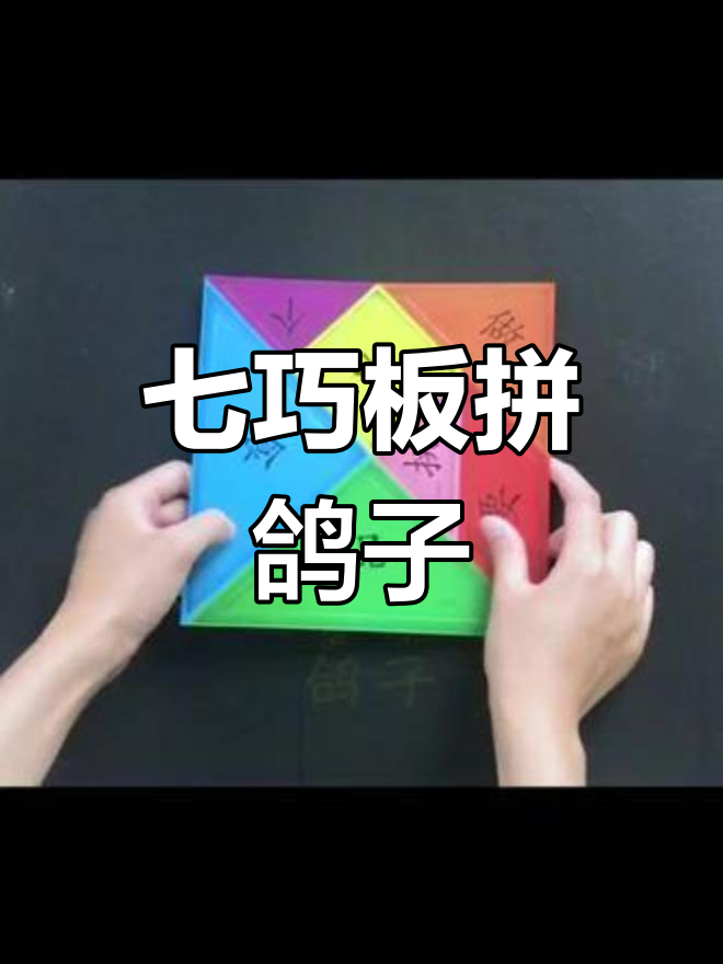 用七巧板拼出可爱鸽子,翅膀,尾巴都能轻松搞定!