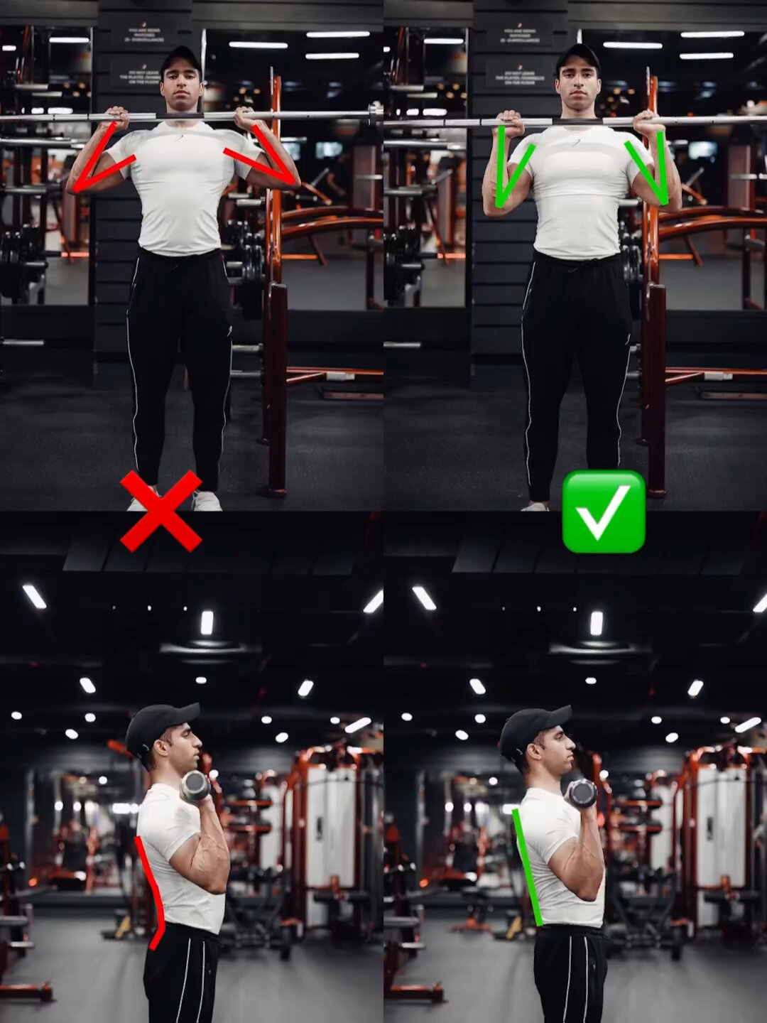 肩部训练之站姿杠铃推肩