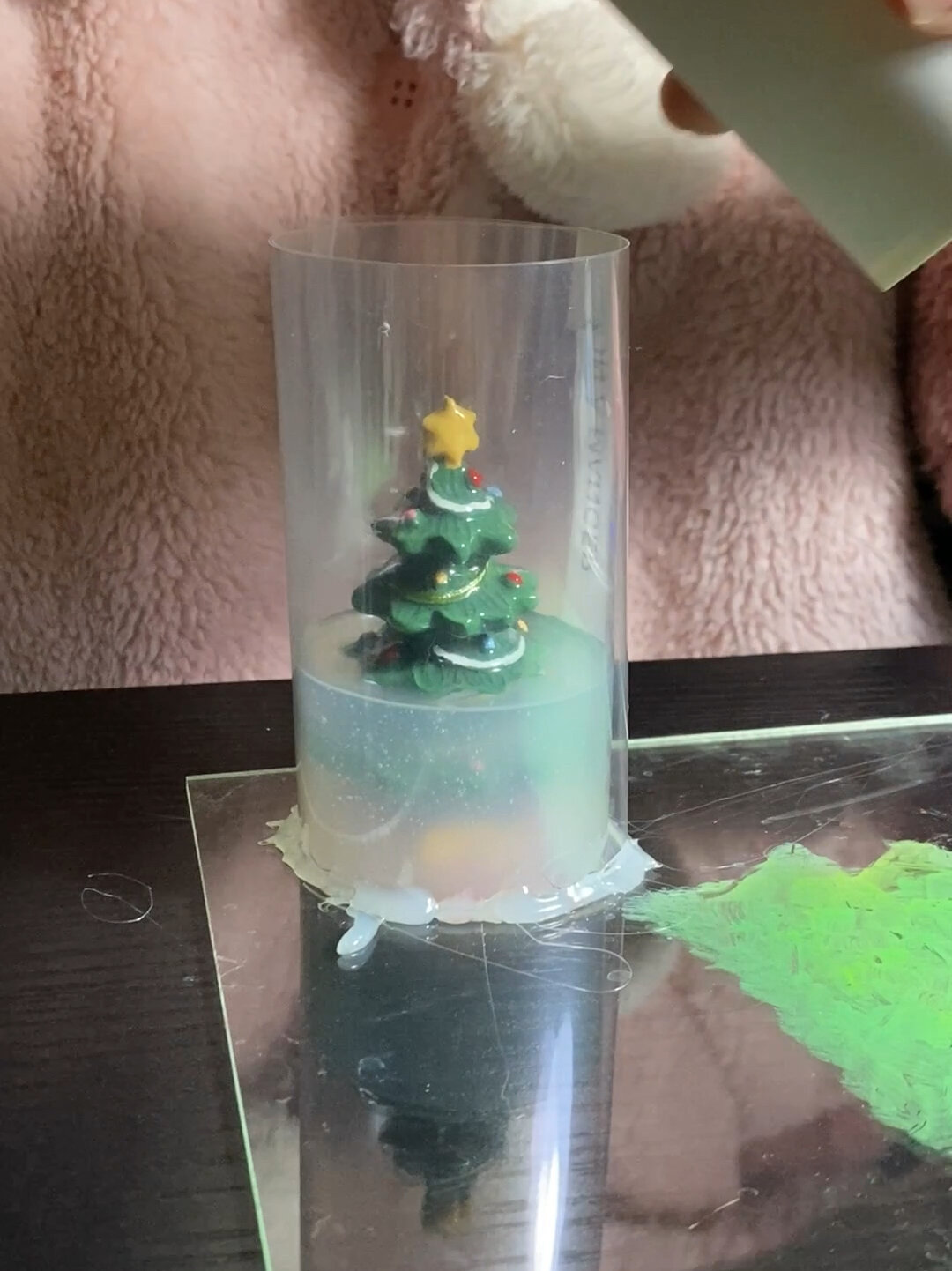 自制香薰蜡烛模具教程之圣诞树