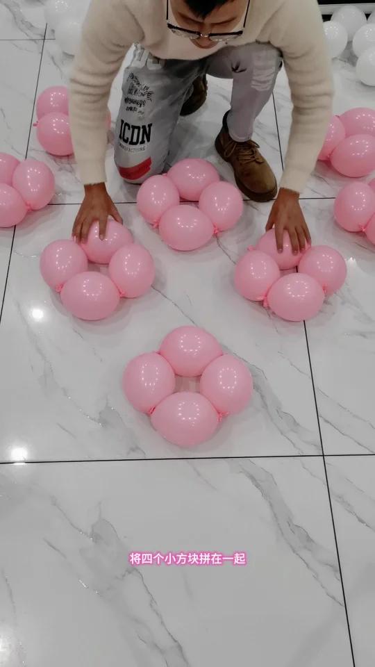 第一次做也不会出错的气球爱心教程