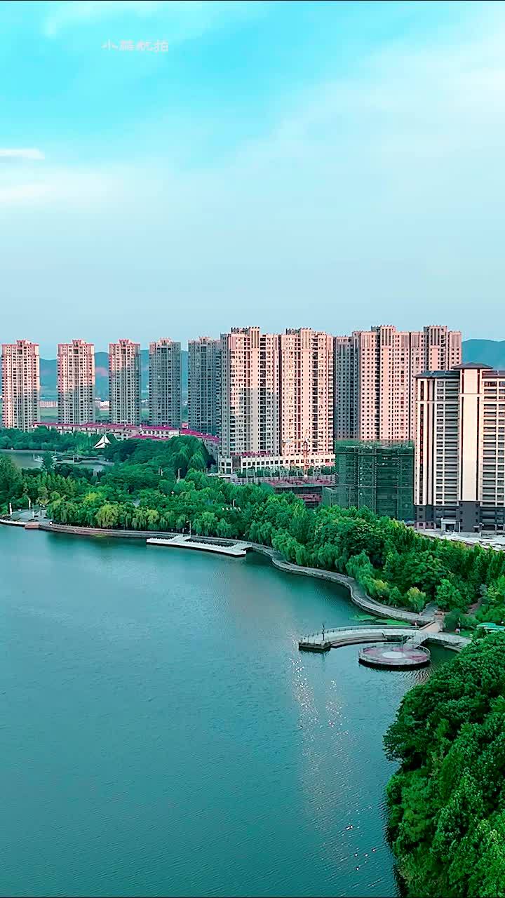 航拍江西九江瑞昌安定湖 航拍 瑞昌 旅行大玩家 航拍最美家乡 城市