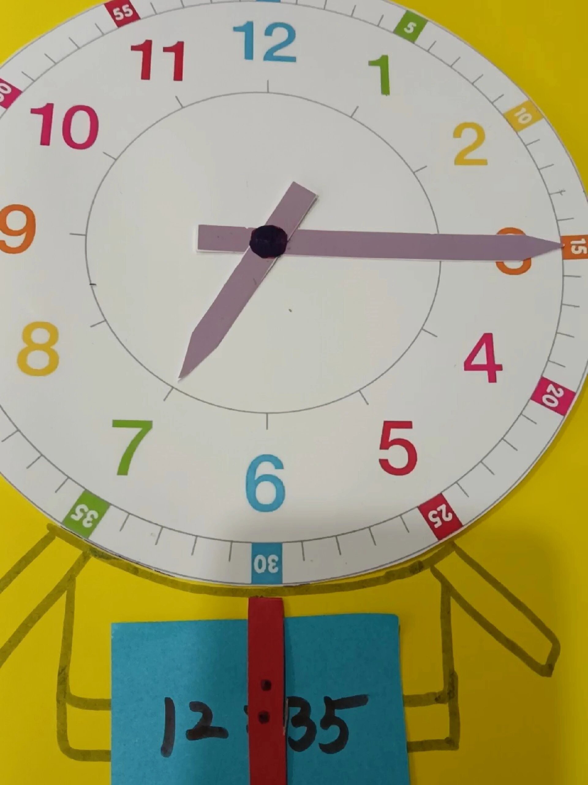 幼儿园手工作业 认识时钟(教程)