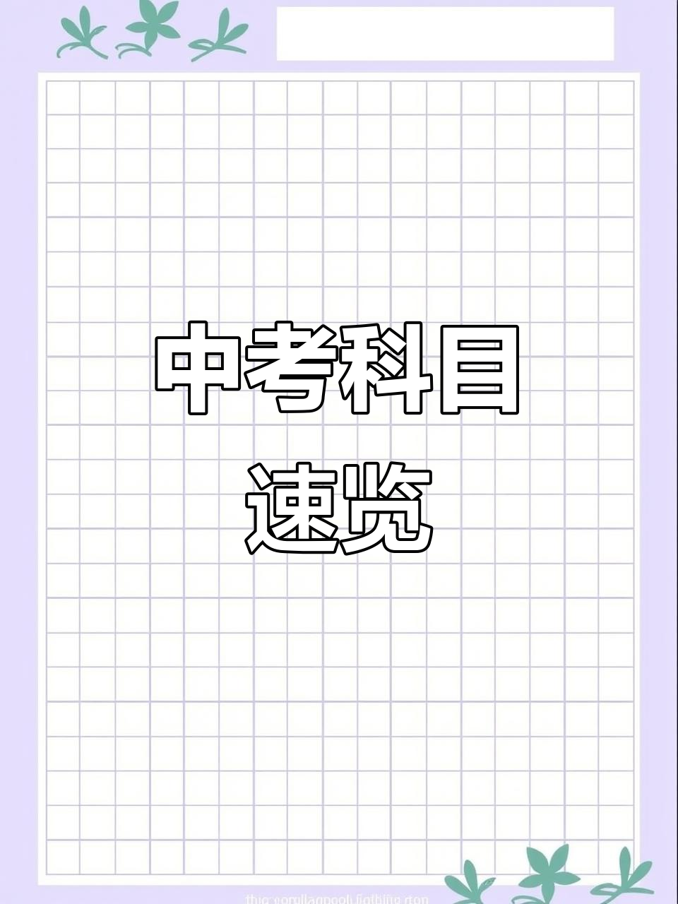 初中全科材料！中考备考，全都有的简单介绍