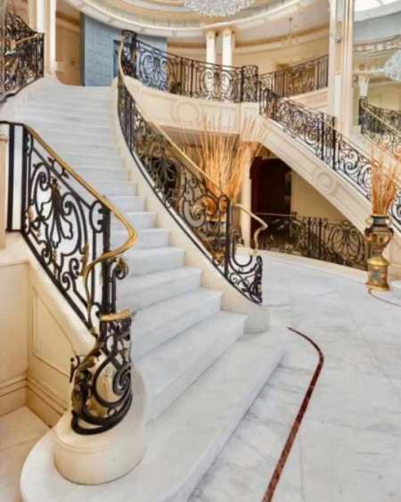 1000平独栋别墅双跑楼梯经典欧式风格-度小视