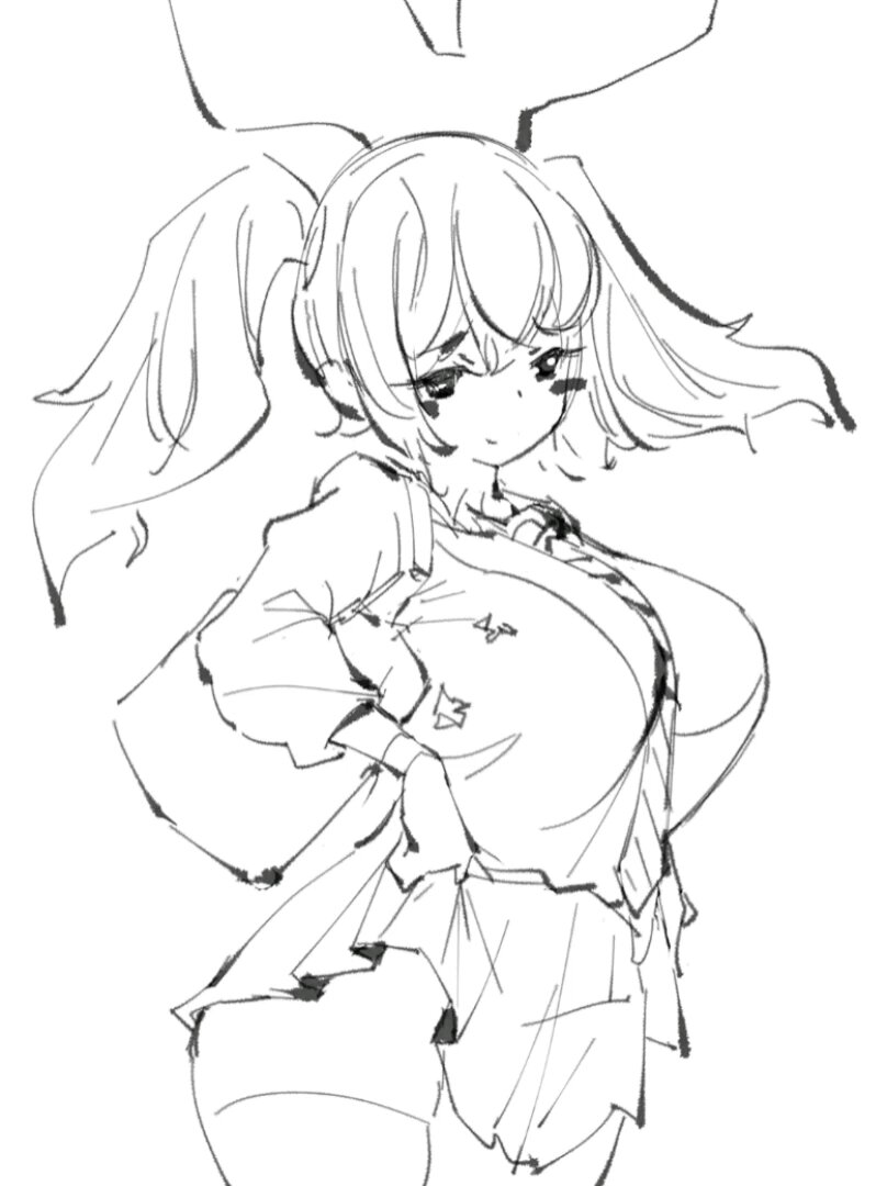 二次元速写欧派