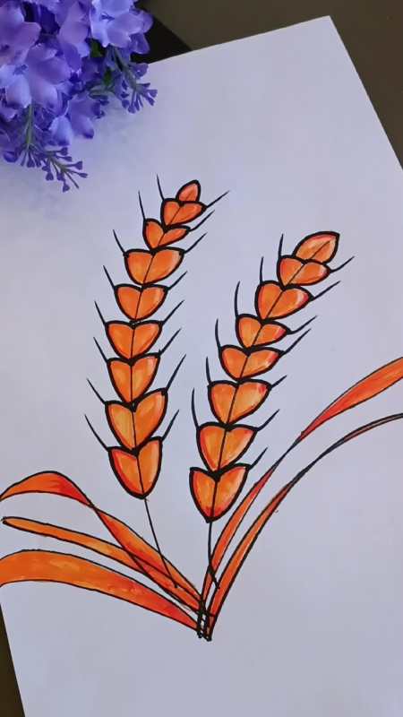 这样画小麦一学就会 简笔画 育儿-度小视