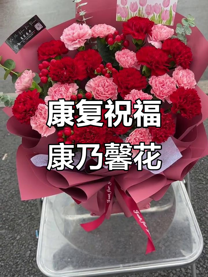 早日康复,送上一束康乃馨花祝福