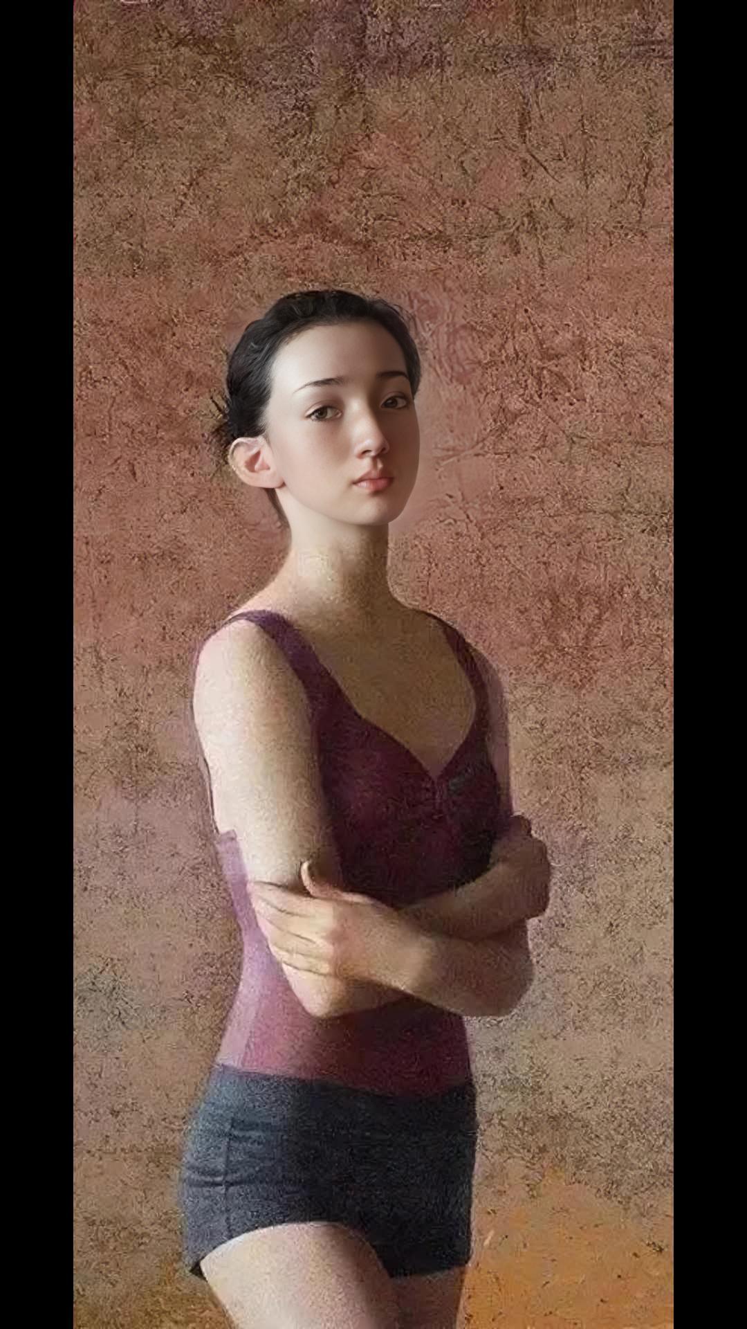 最朴素的写实风格～油画家李晓刚的人物油画新作欣赏!-度小视