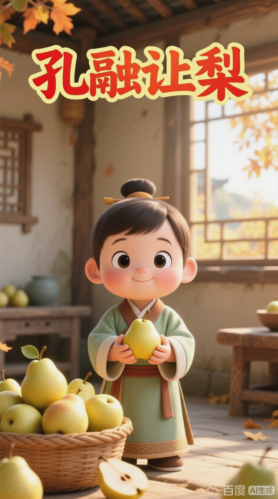 孔融让梨,谦让之美