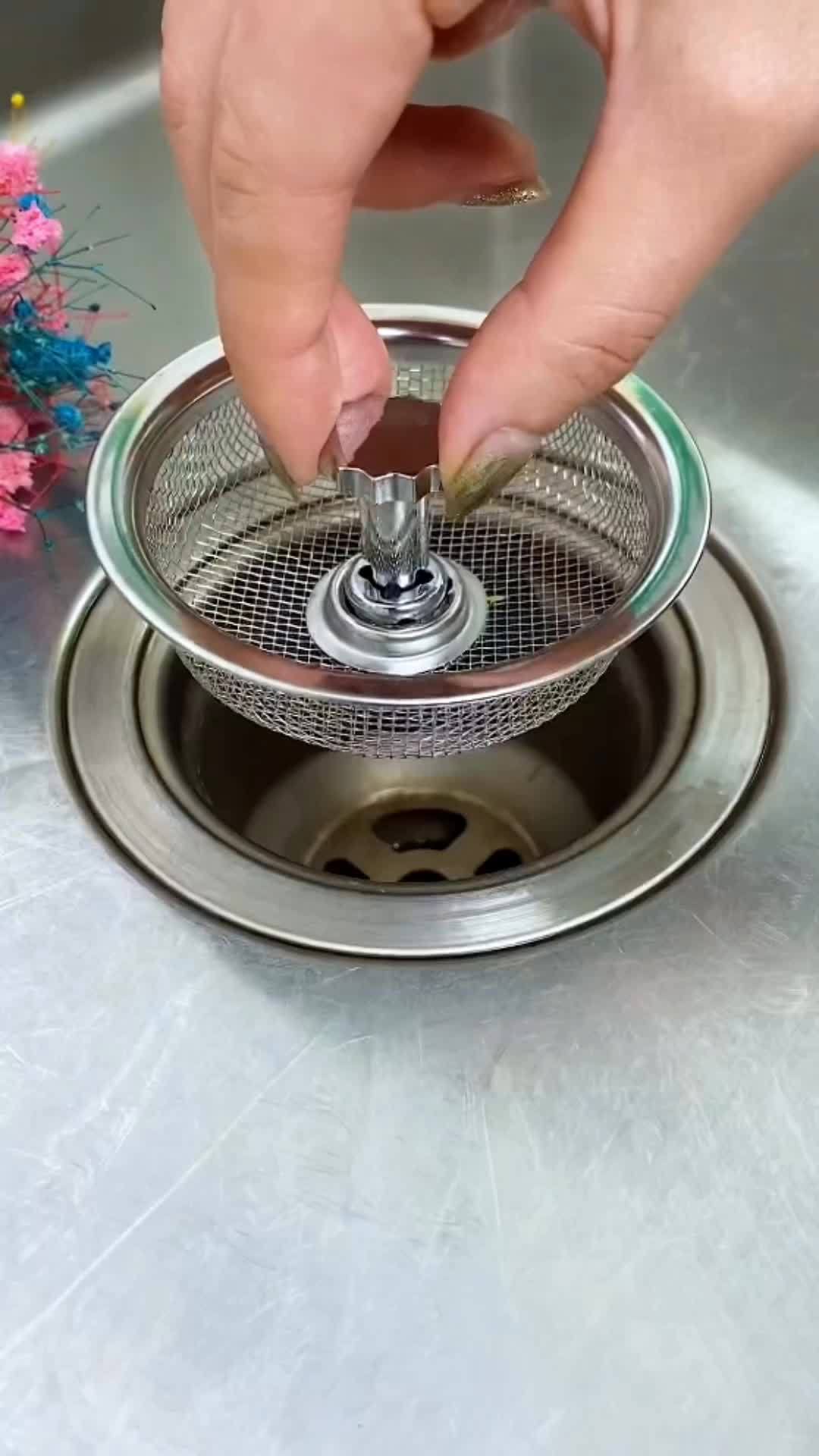 水槽过滤器 不锈钢水槽地漏网厨房菜盆下水过滤器盖防堵 爆款热卖中