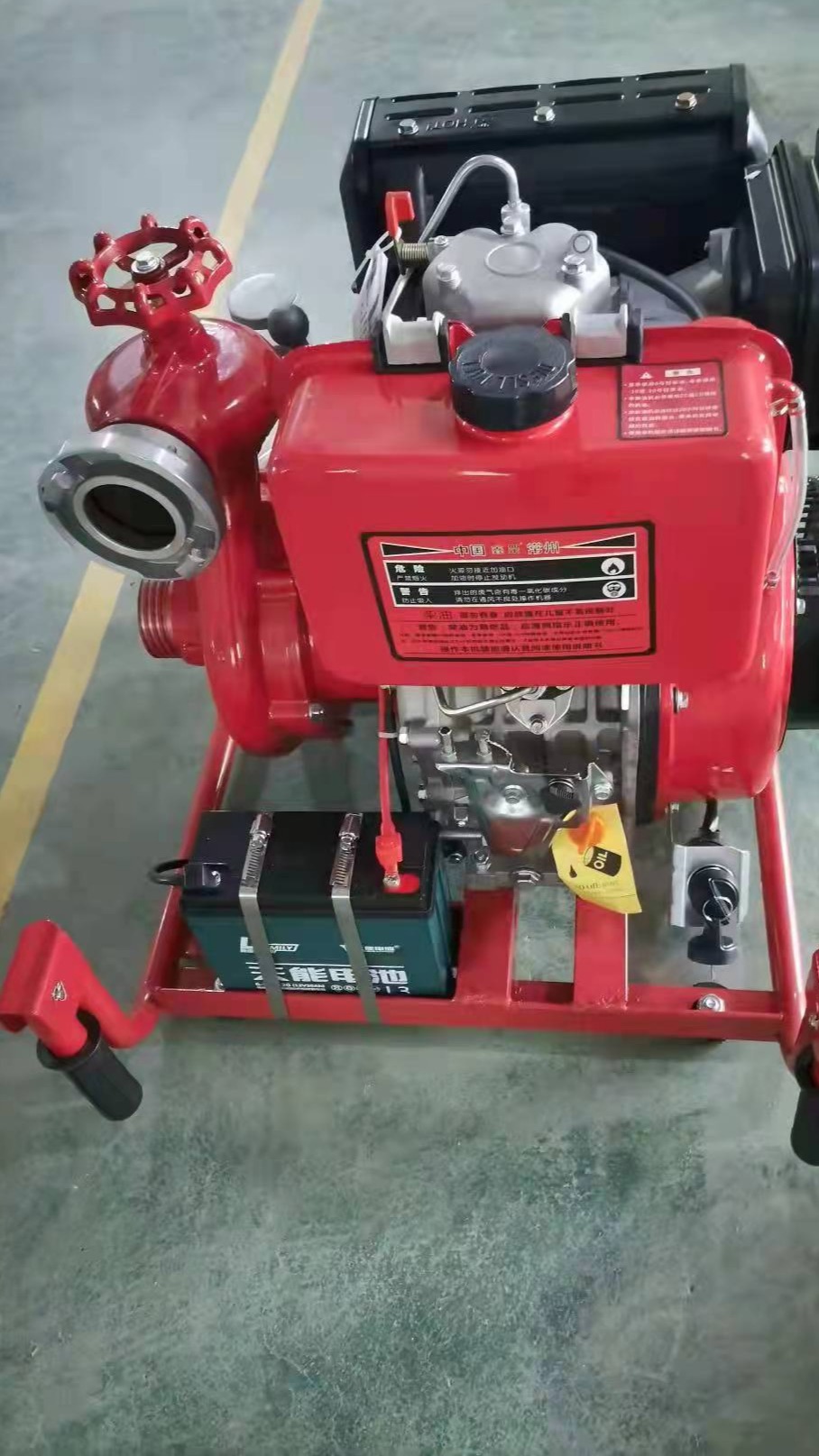 欧奕鑫手抬柴油机动消防泵2.5寸抽水大扬程自吸泵