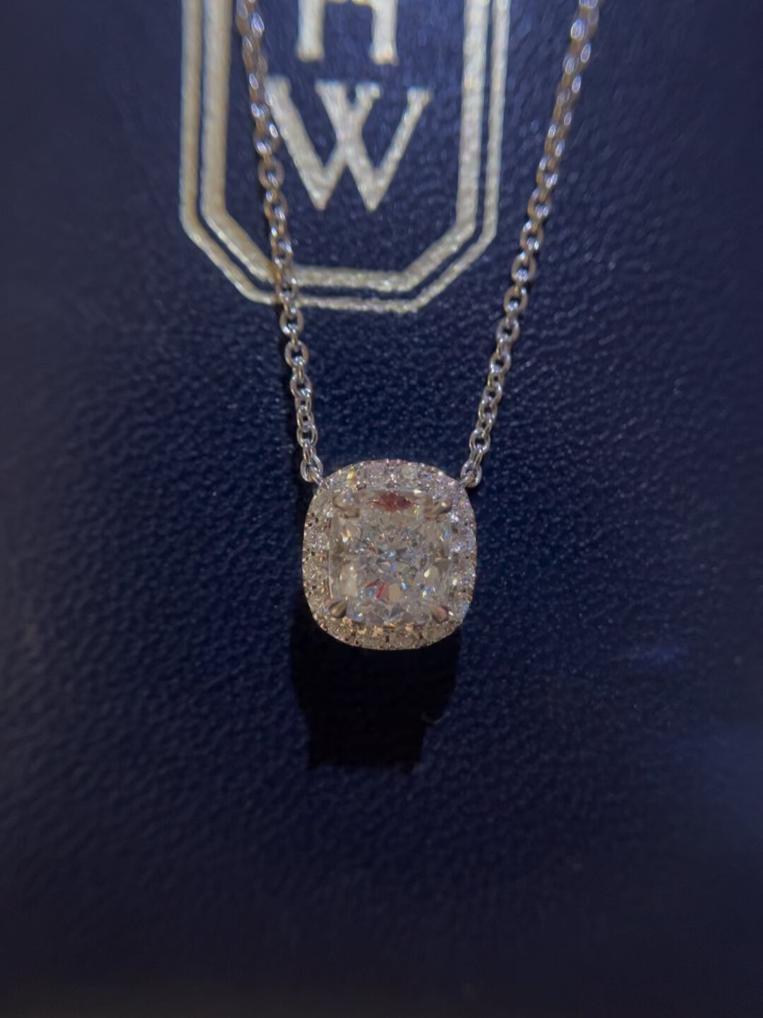 hw海瑞温斯顿theone系列钻石项链