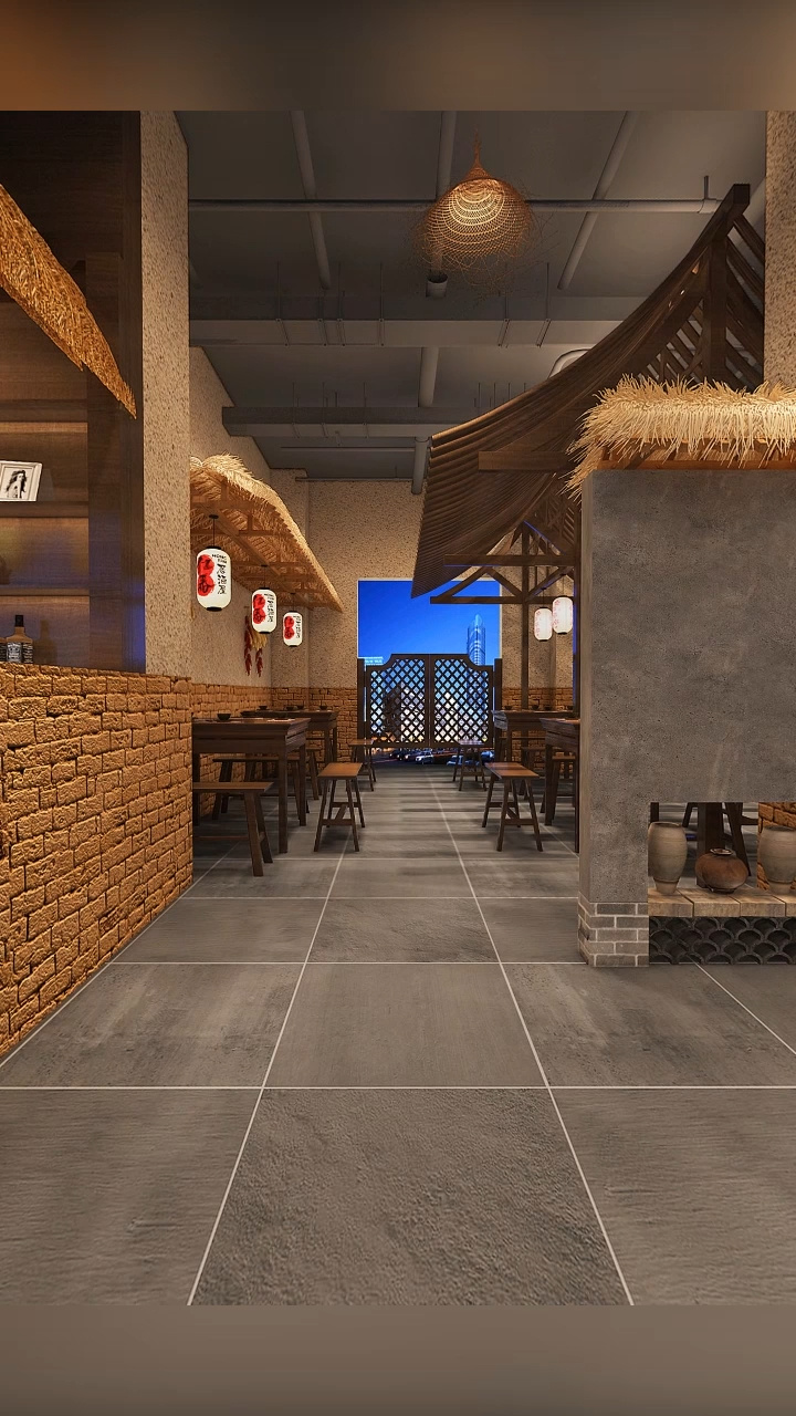 农家乐主题餐厅设计案例分享!-度小视