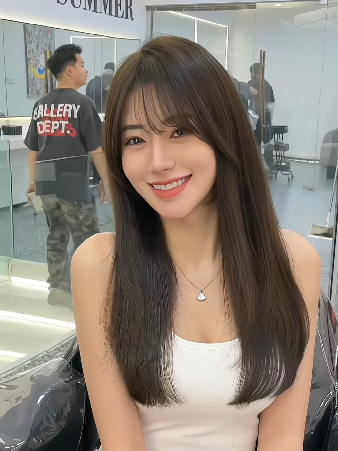 适合大额头瓜子脸女生的法式刘海太美啦