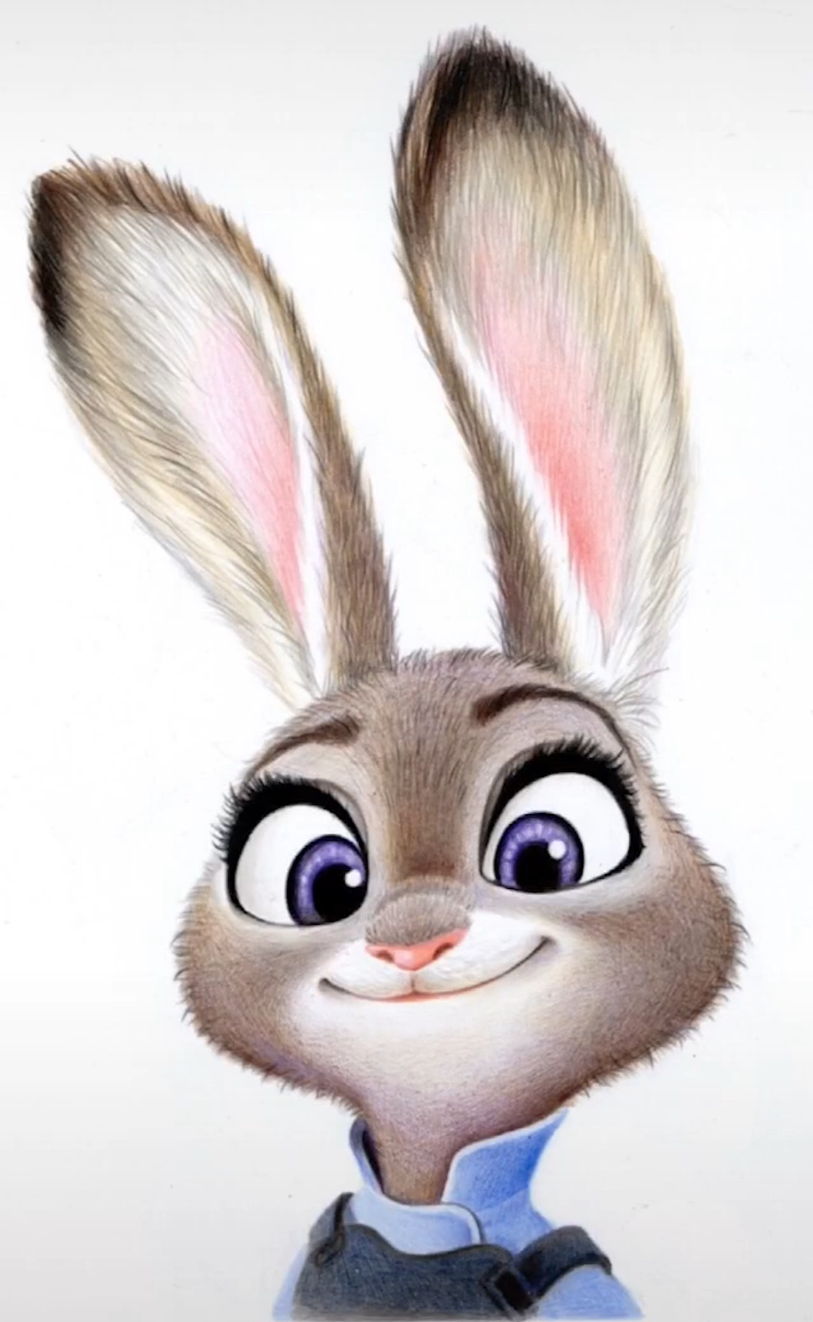 彩铅画i 地表最强彩铅动漫兔子