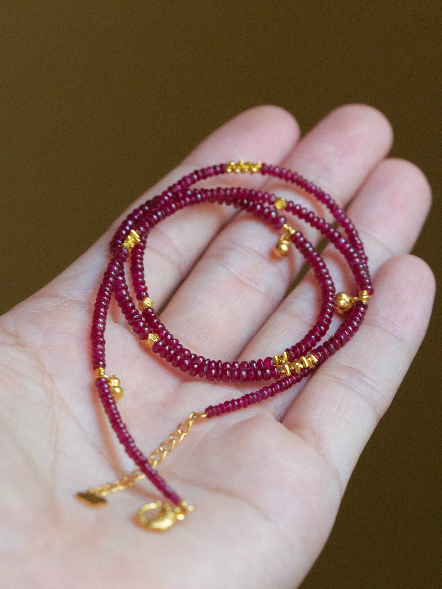 红宝石|三圈手串