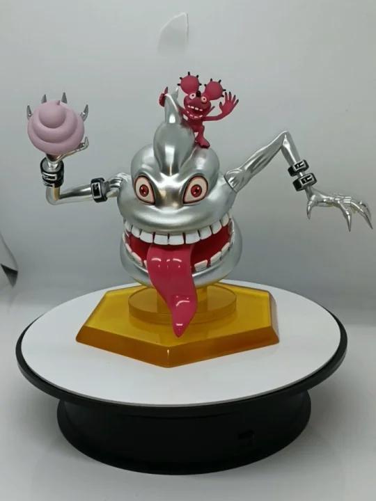 数码宝贝模型 白金大便兽和芝蒙兽-度小视