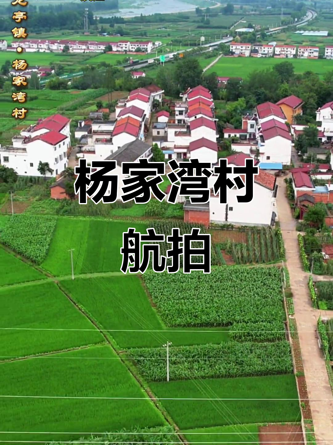 陕西省洋县龙亭镇杨家湾村航拍,美丽乡村尽收眼底