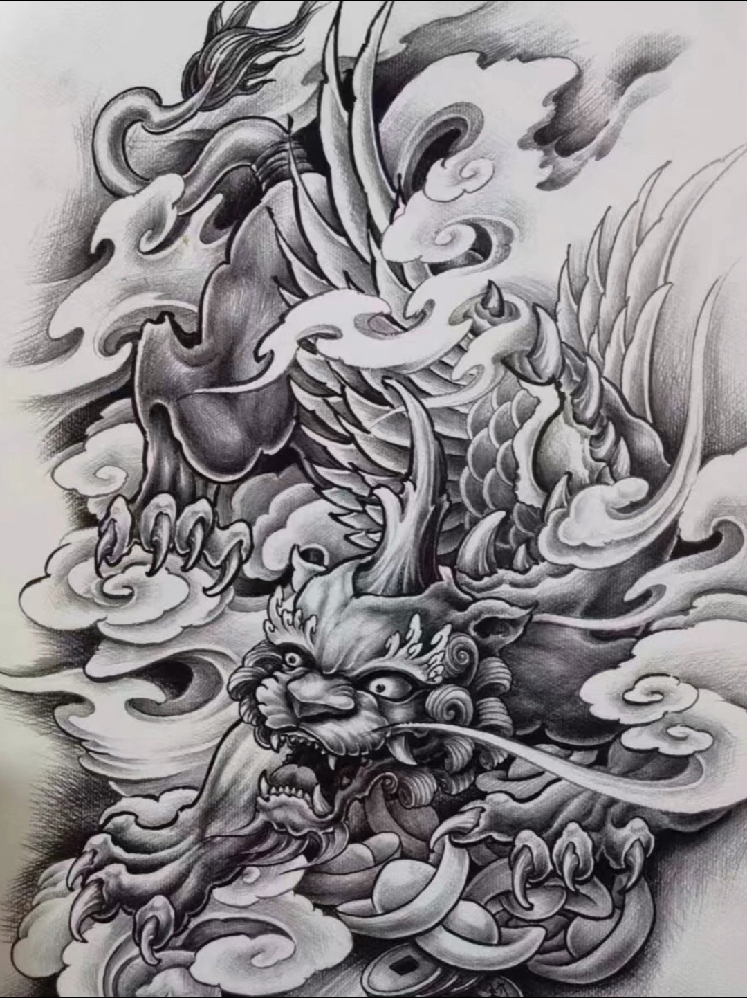 精品图案分享(招财貔貅)