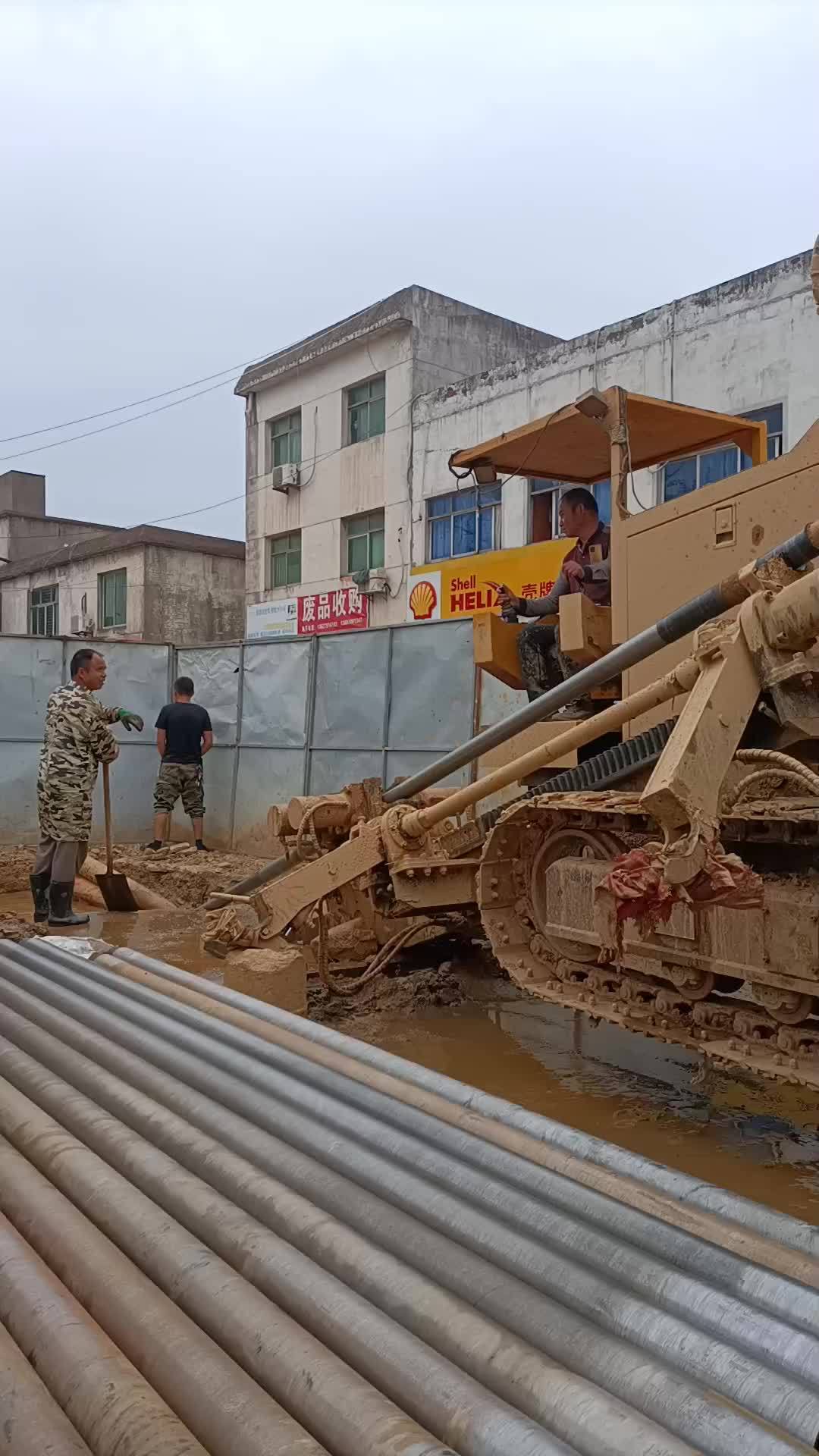 200扩孔开始非开挖水平定向钻机非开挖工程市政工程非开挖水平定向钻