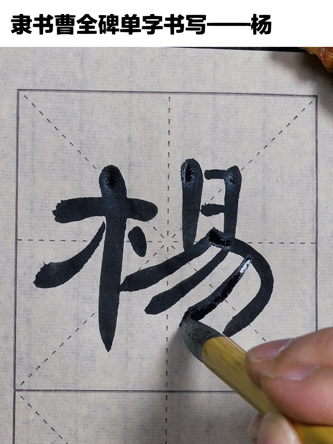 每日一字|隶书曹全碑单字书写