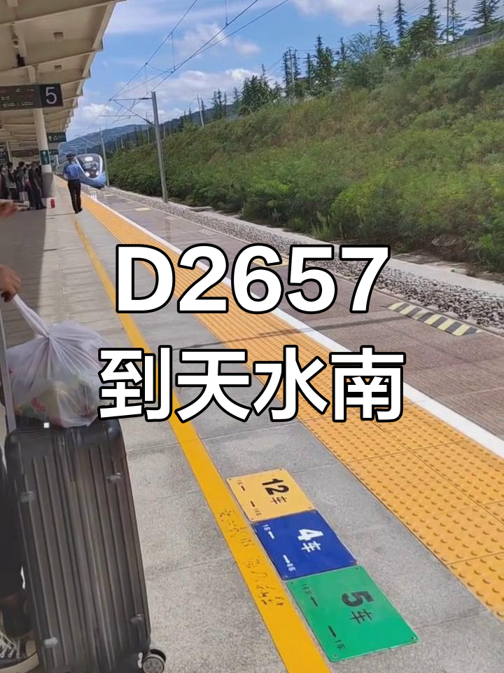 复兴号动车进天水南站