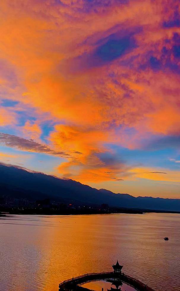 大理晚霞,治愈系风景