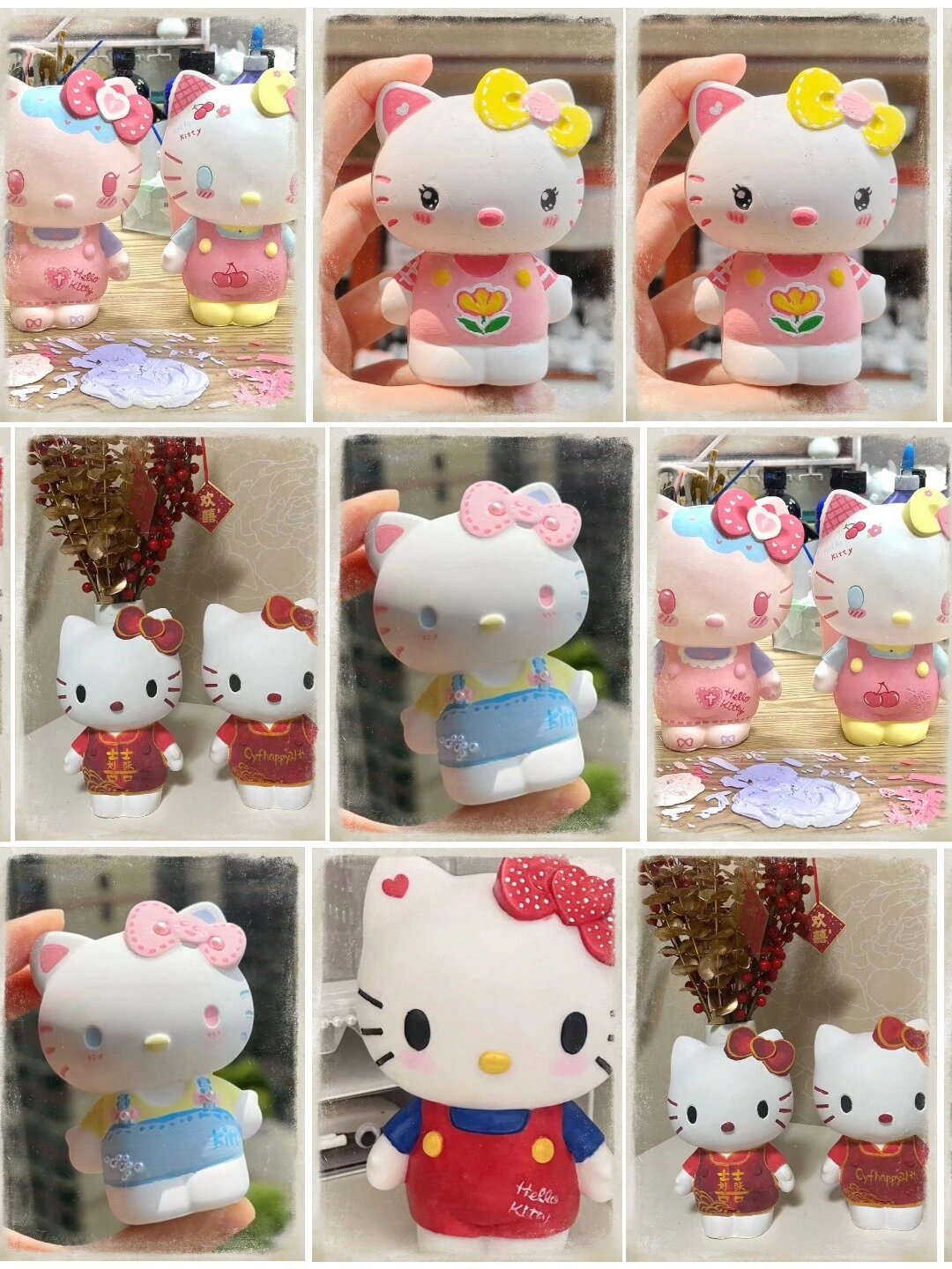 人人都是彩绘大师系列之凯蒂猫 石膏娃娃彩