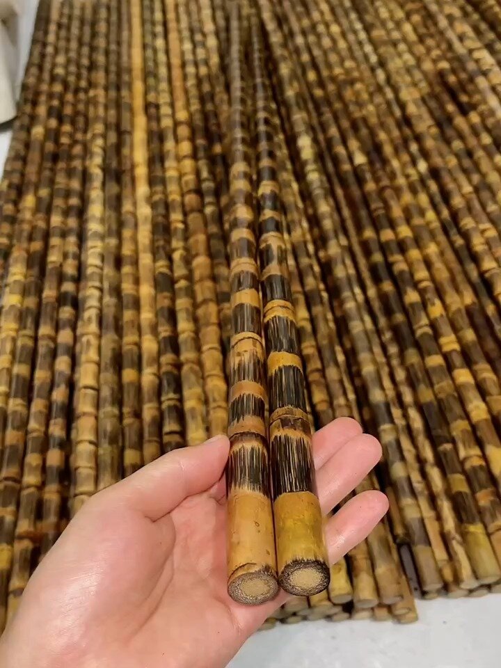 今年最火实心竹文玩手杖手把件,登山杖拐杖
