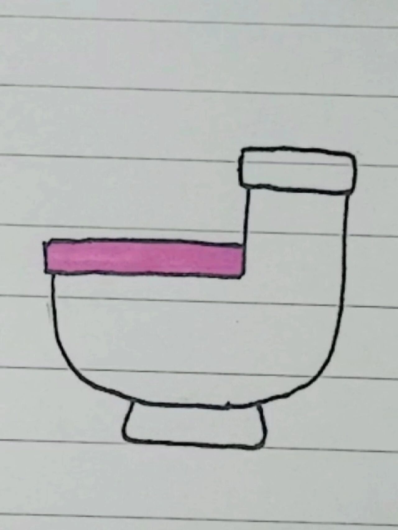 马桶简笔画