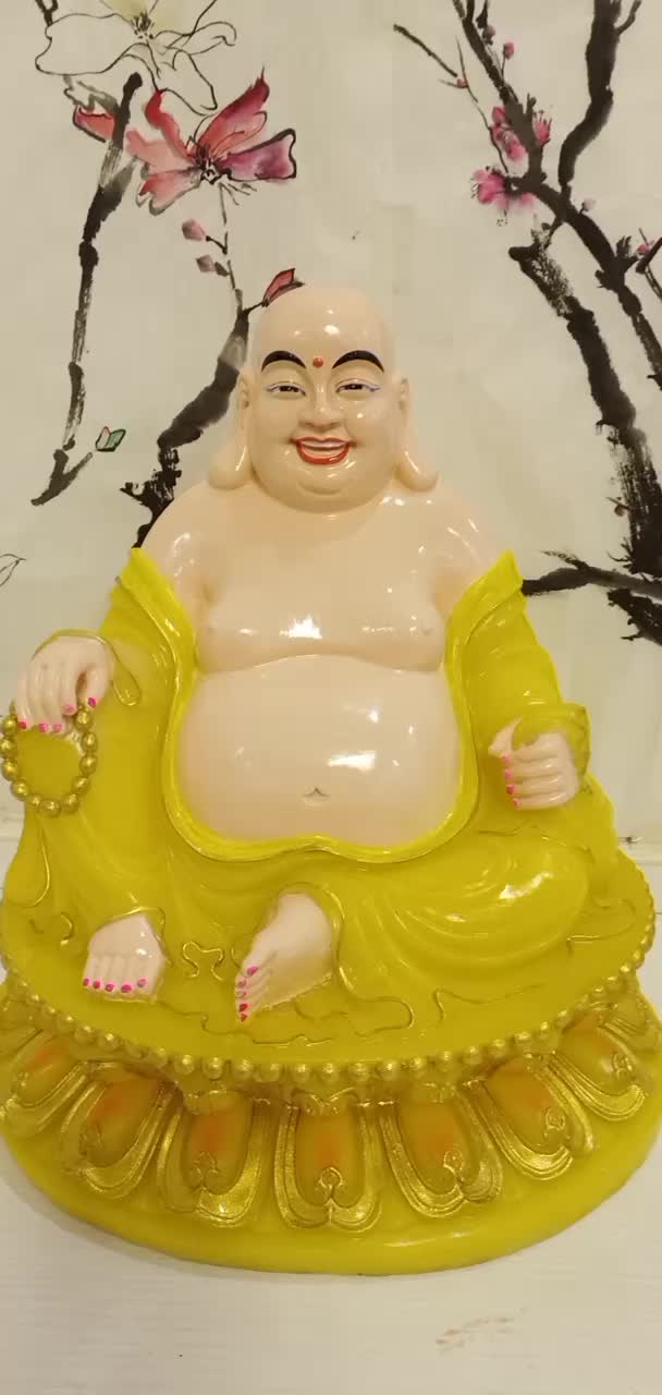 汉白玉弥勒佛塑像 弥勒佛像图片 佛祖佛像 寺庙大型佛像-度小视