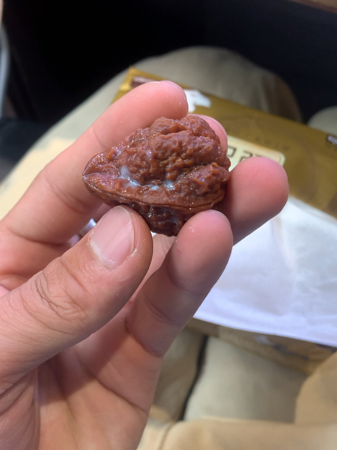 泡完的铁核桃就能看到