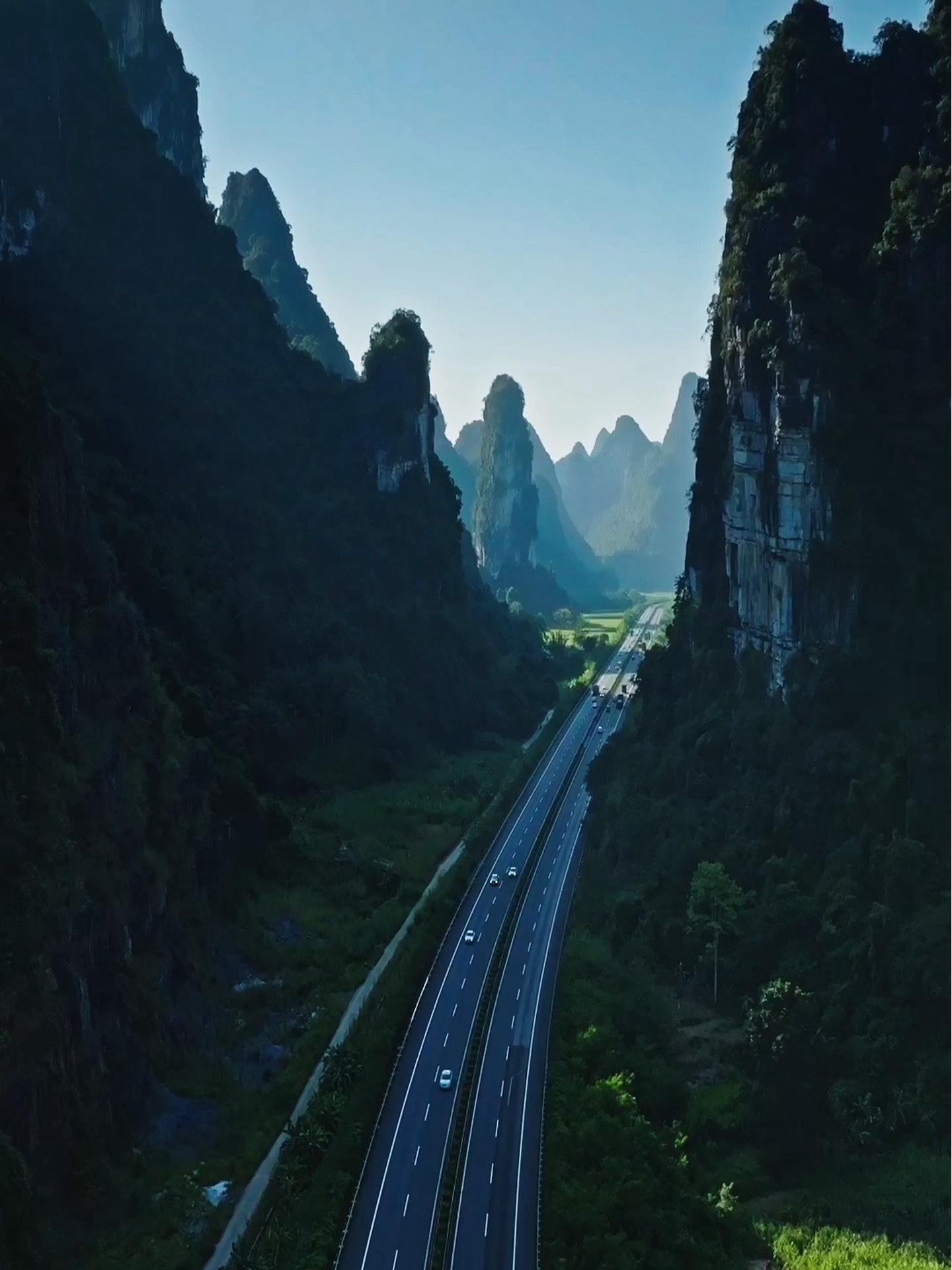 广西合那高速公路沿途风景 风景都在路上 航拍 沿途风景随拍 行走山水