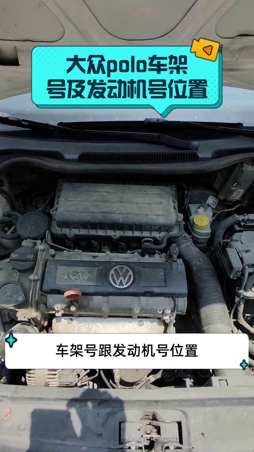 大众polo车架号及发动机号位置