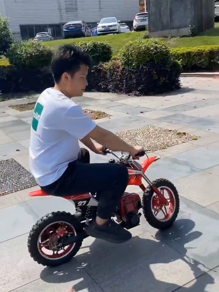 迷你摩托汽油儿童49cc新款高赛越野摩托车