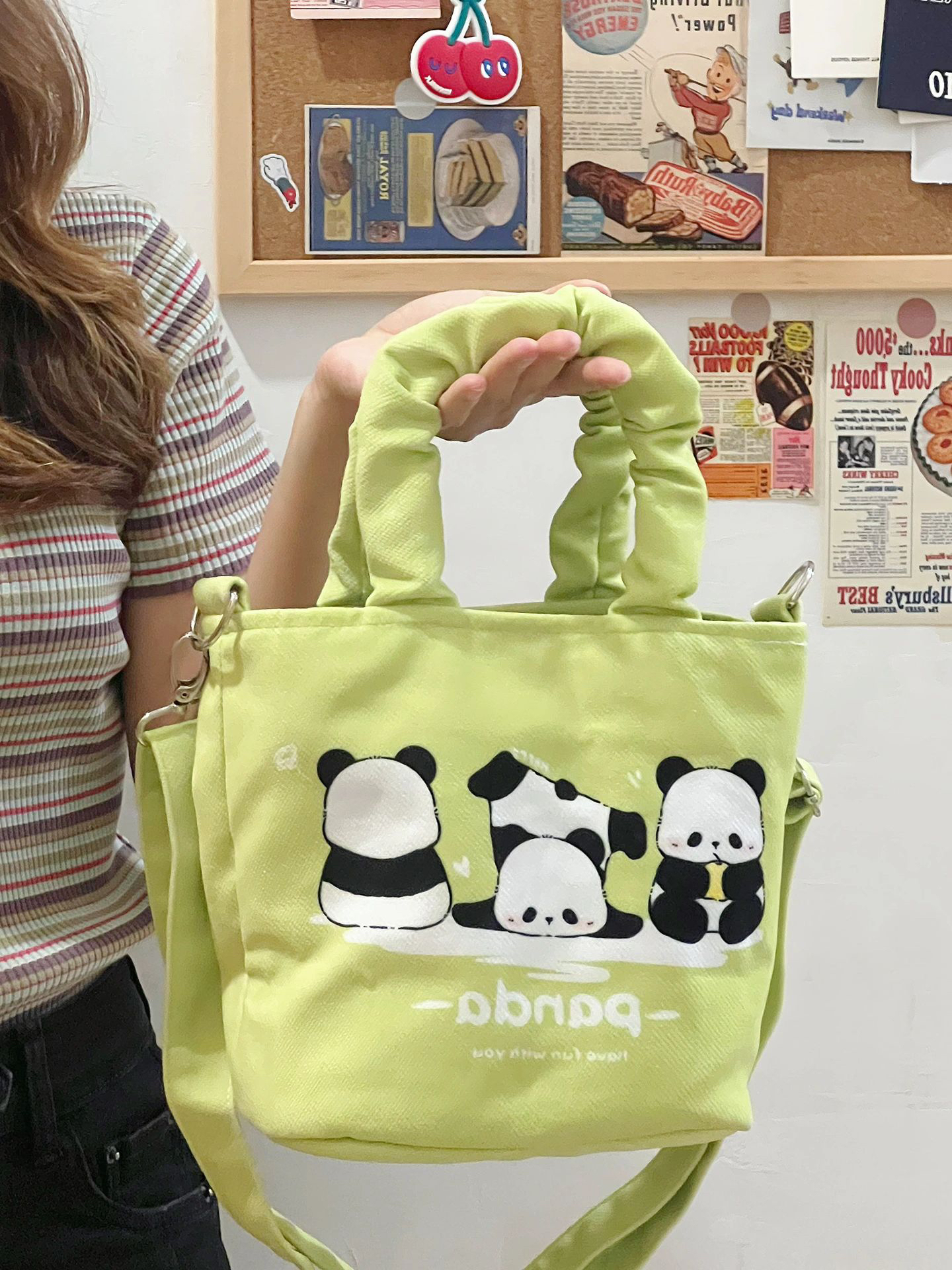 国宝熊猫帆布包可爱到爆炸!