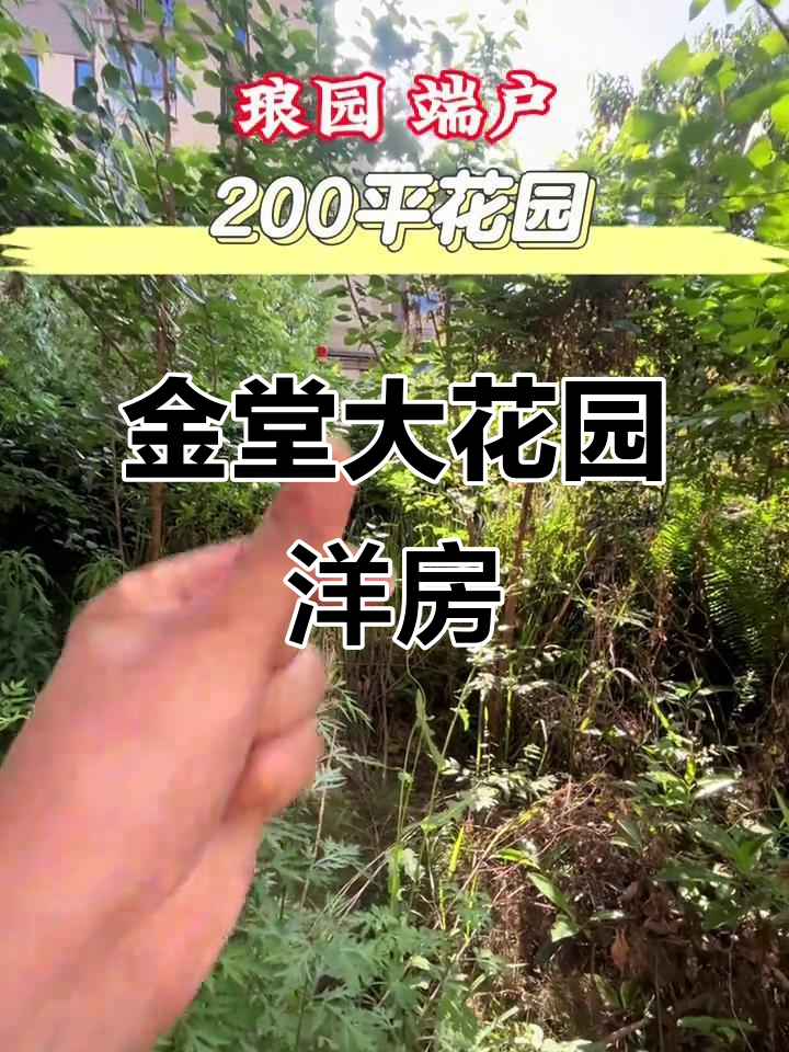 超大花园环绕,金堂琅园洋房双位户型实拍!