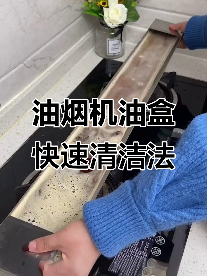 清洗油烟机储油盒,简单几步去污无压力