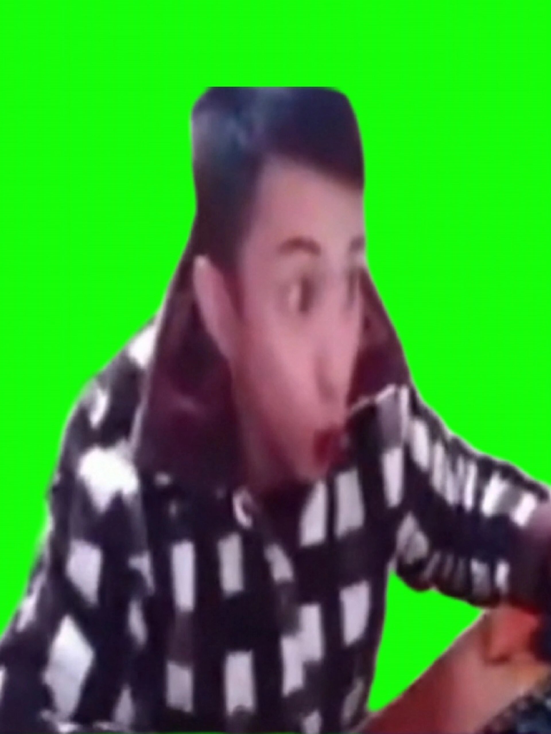 东星耀扬砸键盘名场面 绿幕素材