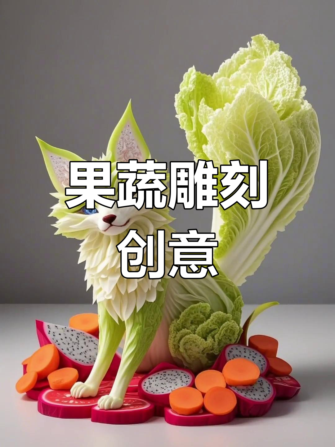 果蔬雕刻创意展示,水果变艺术