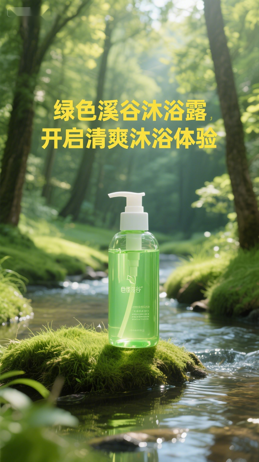 绿色溪谷沐浴露,开启清爽沐浴体验