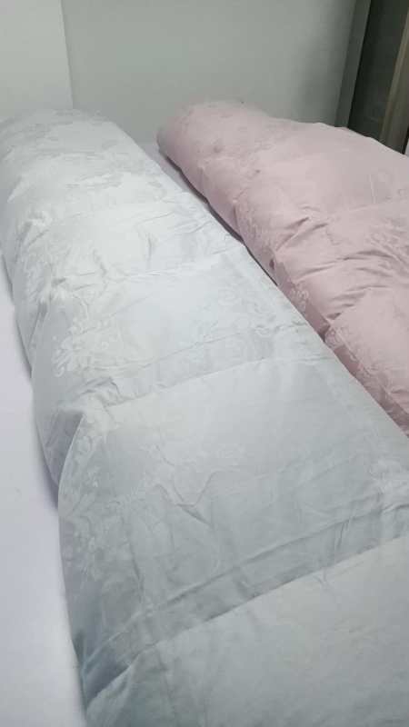 我的爆款,纯棉提花银灰色和豆沙色 旧羽绒服加工羽绒被 专业做被子