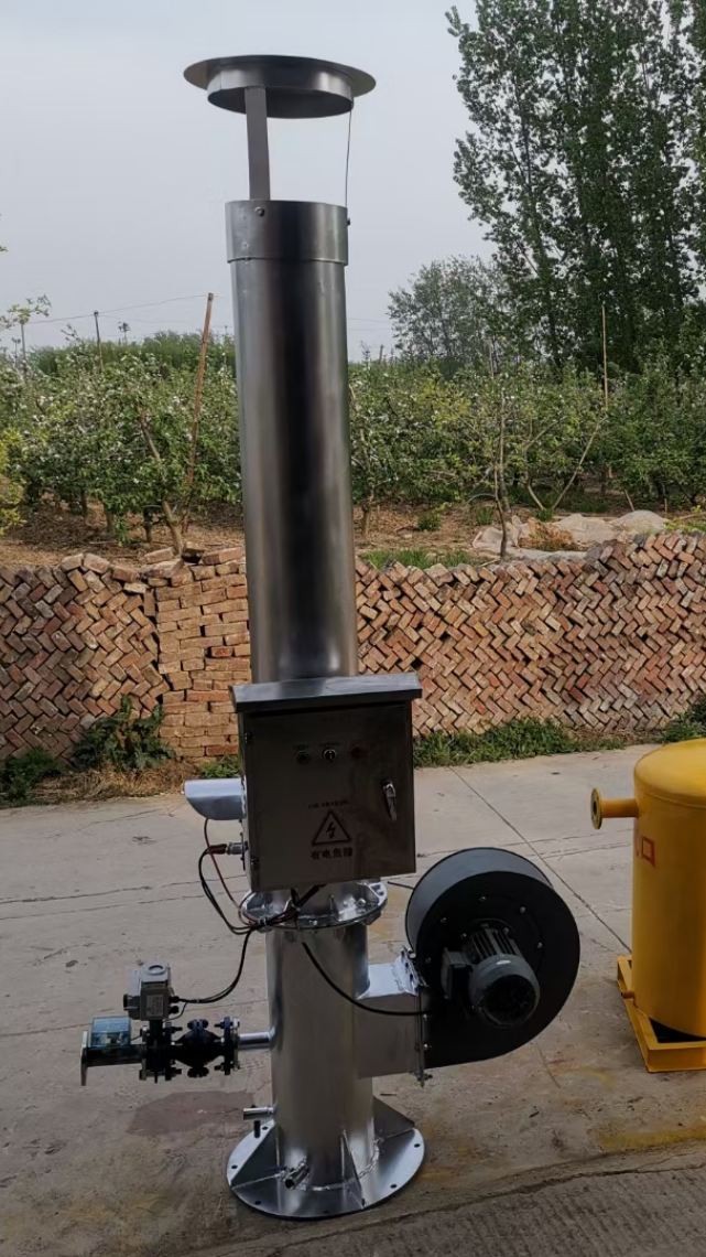 沼气燃烧火炬 内燃式沼气燃烧装置-度小视