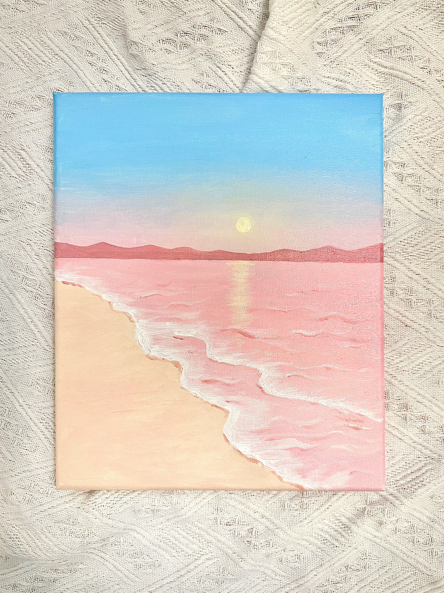 丙烯画|治愈系风景·新手易学(绘画过程)