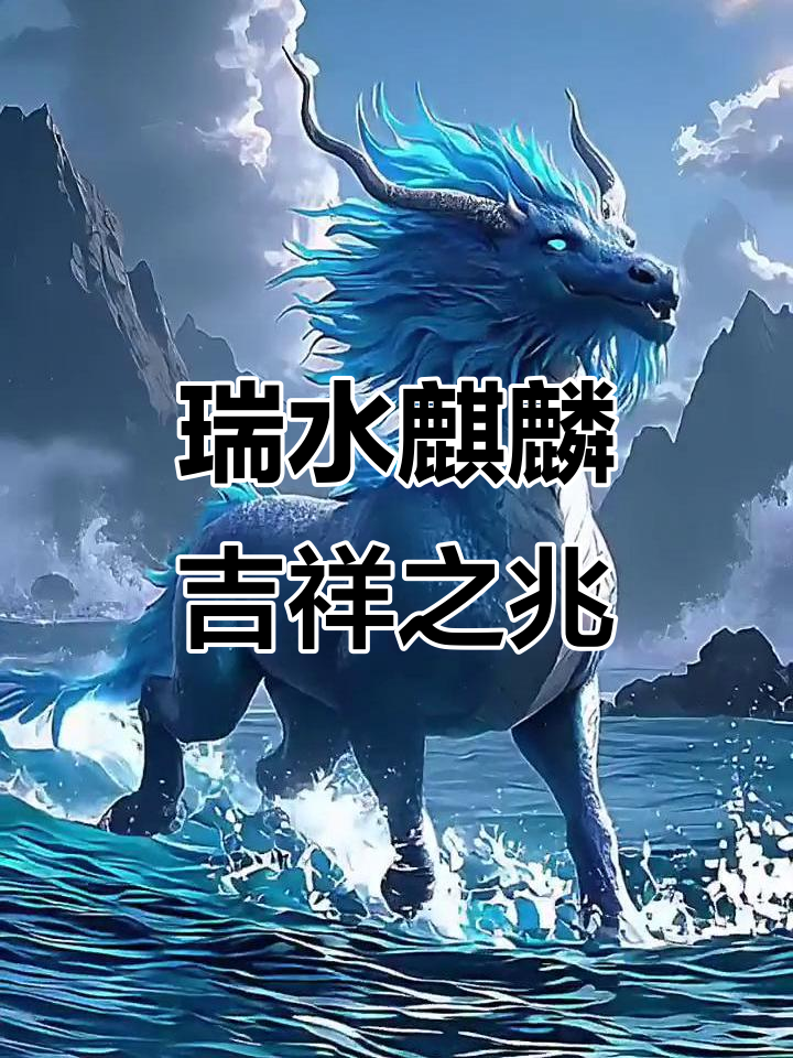 水麒麟:瑞兽降临,带来好运与祥和