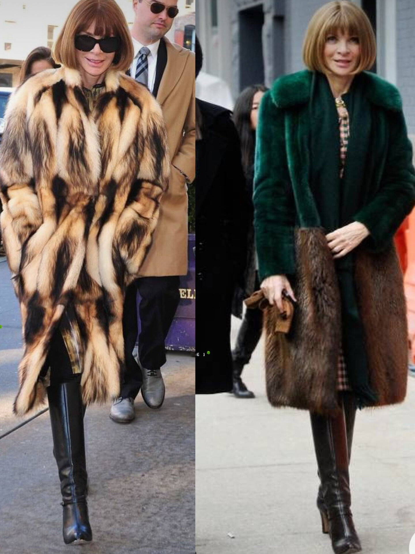 时尚女王安娜温图尔的皮草情结70 也能时尚