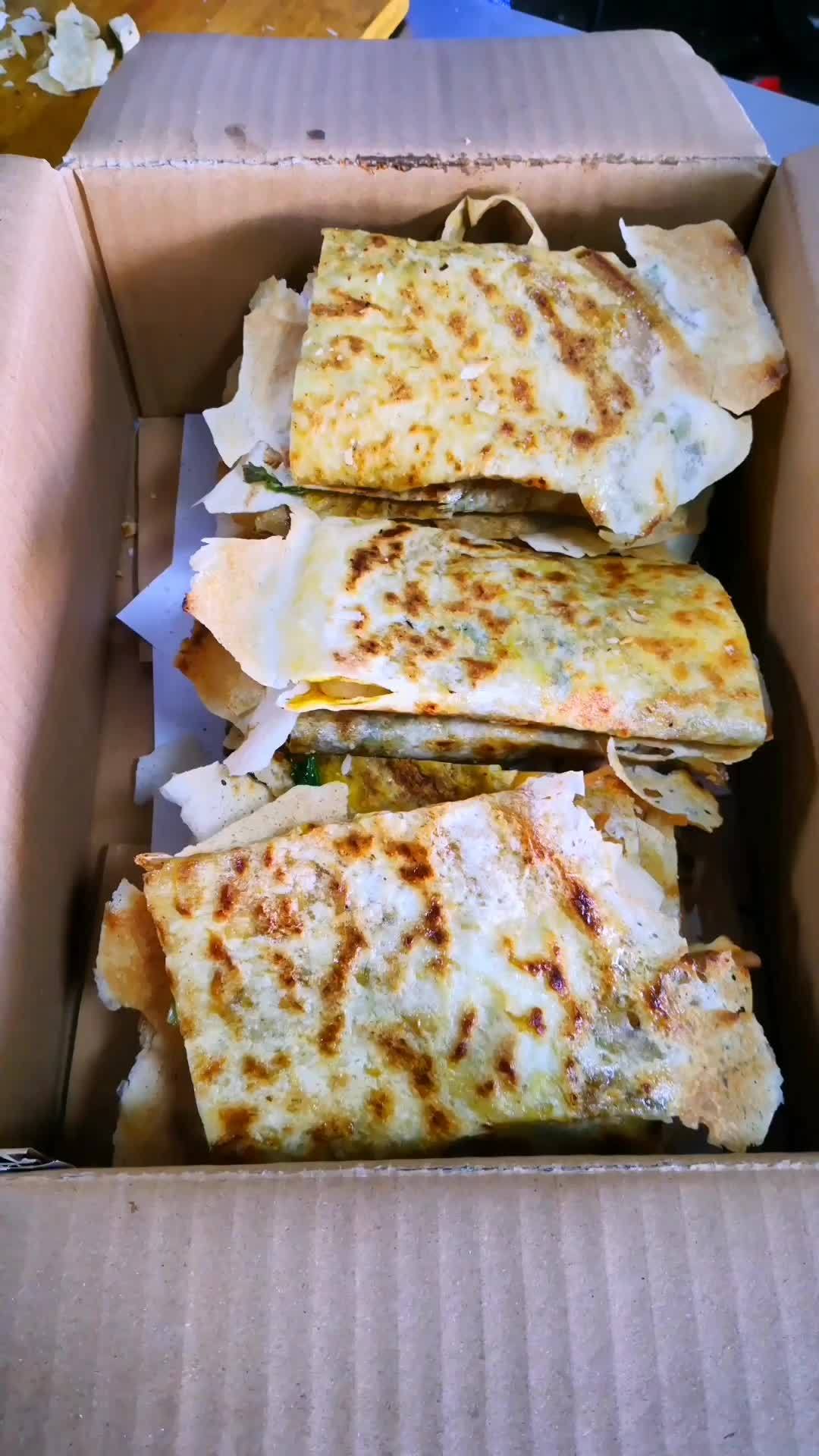 十卷菜煎饼打包河南 菜煎饼 乡村大嫂菜煎饼总部 美食 技术配方教学