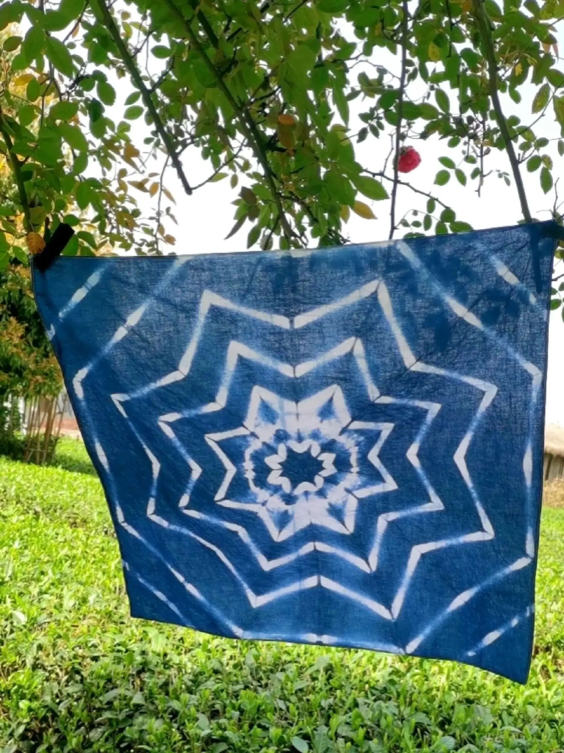 扎染花纹 "万丈光芒"感觉