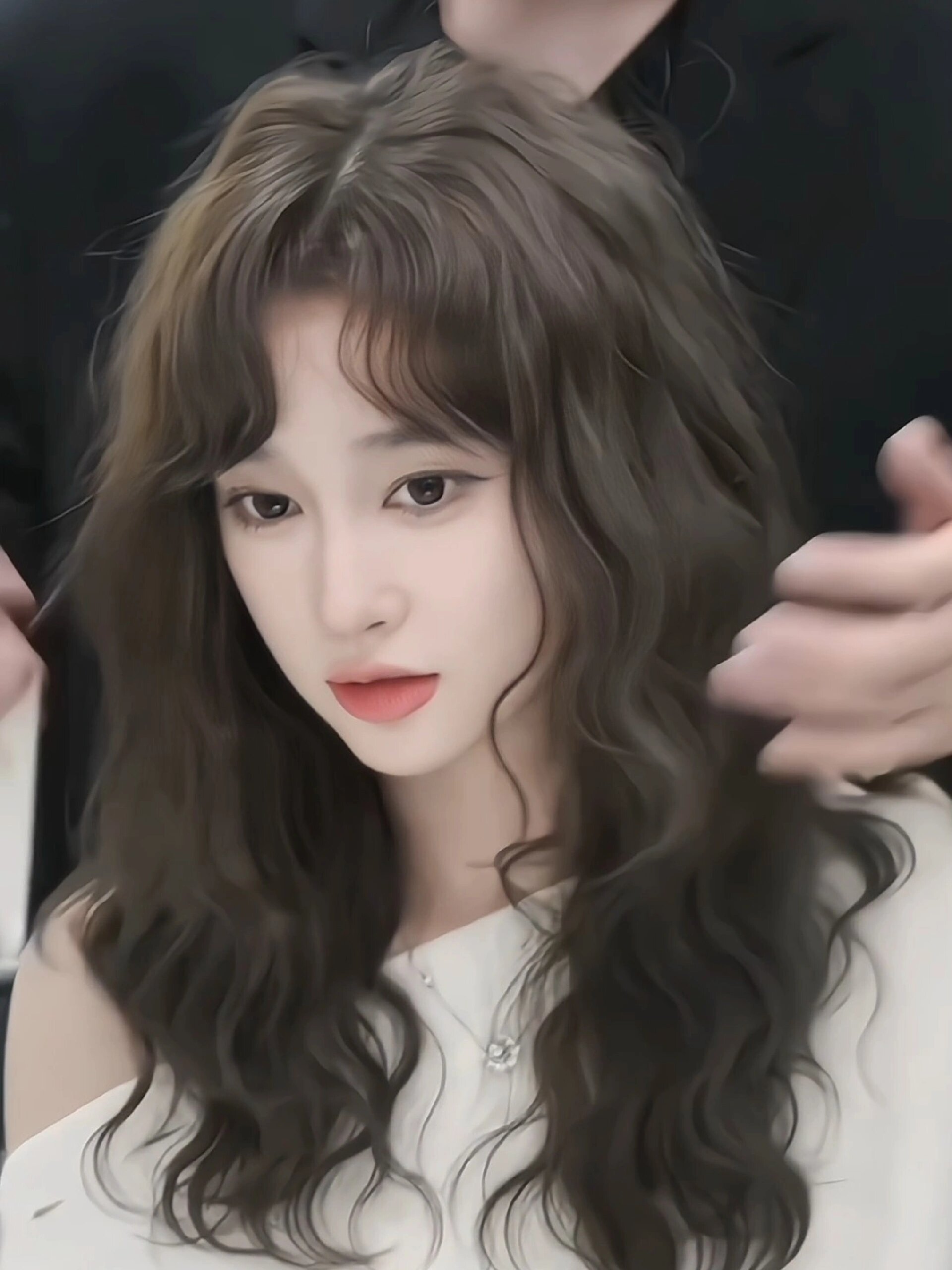 中长发法式芭比烫细软发质的福音